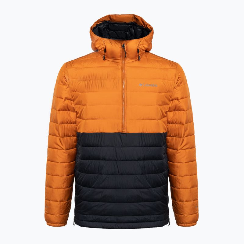 Columbia Powder Lite Anorak pánska páperová bunda oranžová a čierna