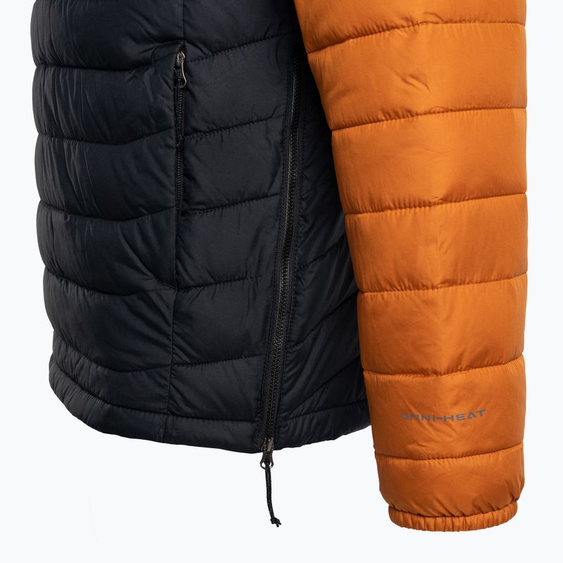 Columbia Powder Lite Anorak pánska páperová bunda oranžová a čierna 4