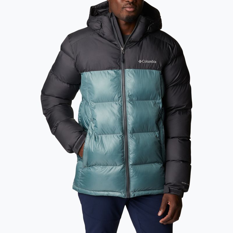 Columbia Pike Lake Pánska páperová bunda s kapucňou black-grey 1738032