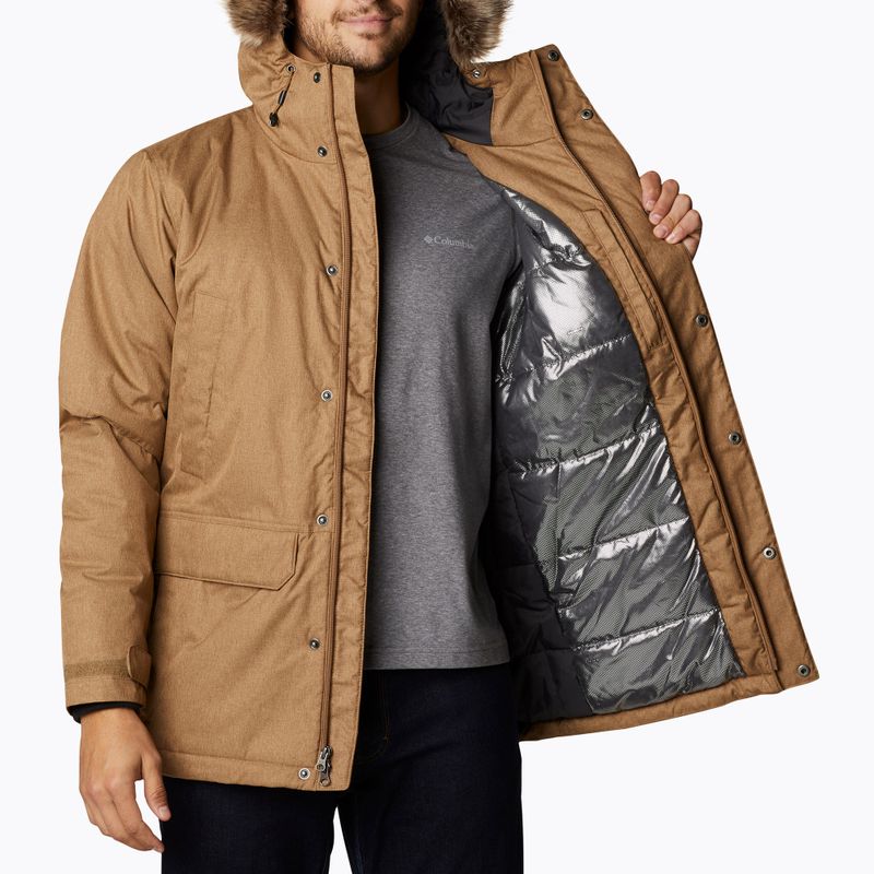 Columbia pánska páperová bunda Penns Creek II Parka hnedá 1864244 4