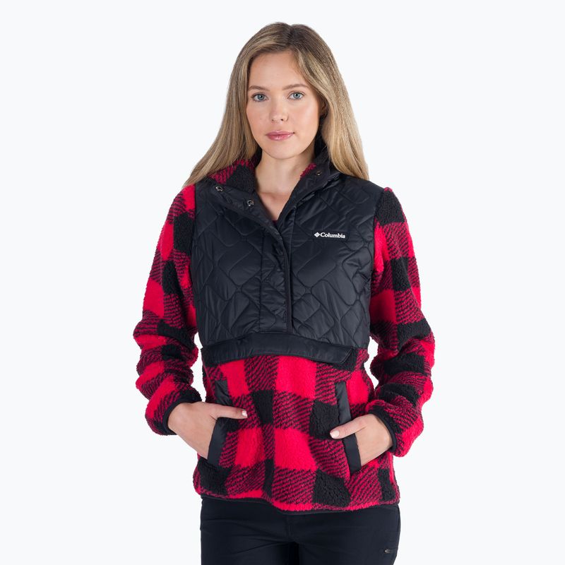 Columbia Sweet View Fleece dámska treková mikina červená 1958643