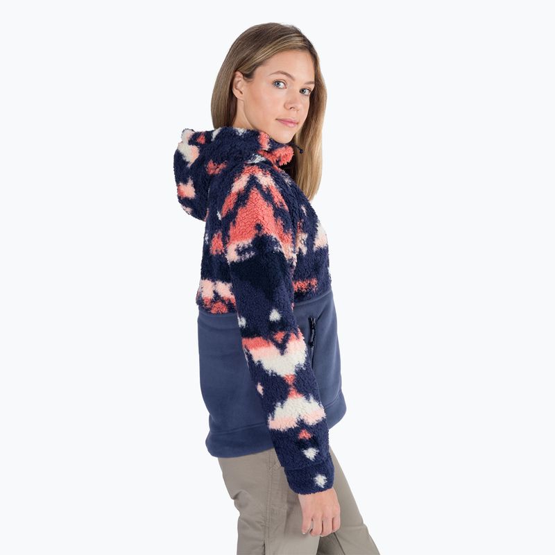 Dámska fleecová mikina Columbia Winter Pass Sherpa Hooded navy blue 2013293 2