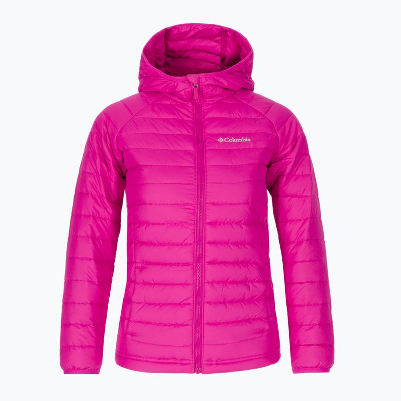 Detská páperová bunda s kapucňou Columbia Powder Lite Pink 1802931