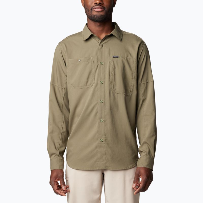Pánske tričko Columbia Silver Ridge Utility Lite stone green