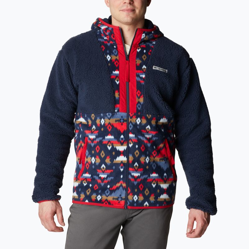 Columbia pánska fleecová mikina Backbowl Sherpa navy blue 1952403