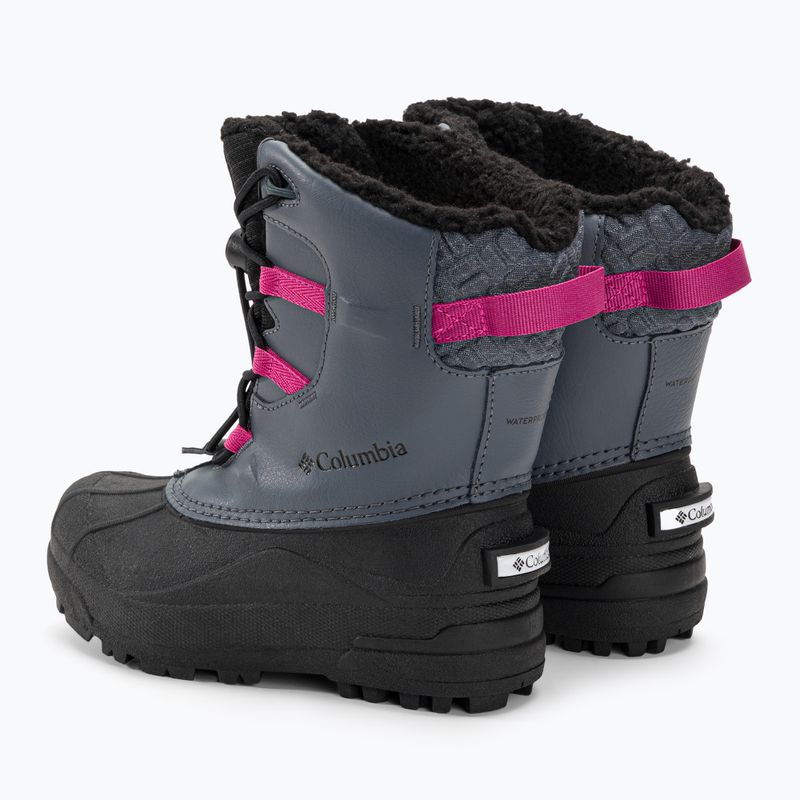 Columbia Bugaboot Celsius Detské snehové topánky graphite/wild fuchsia 3