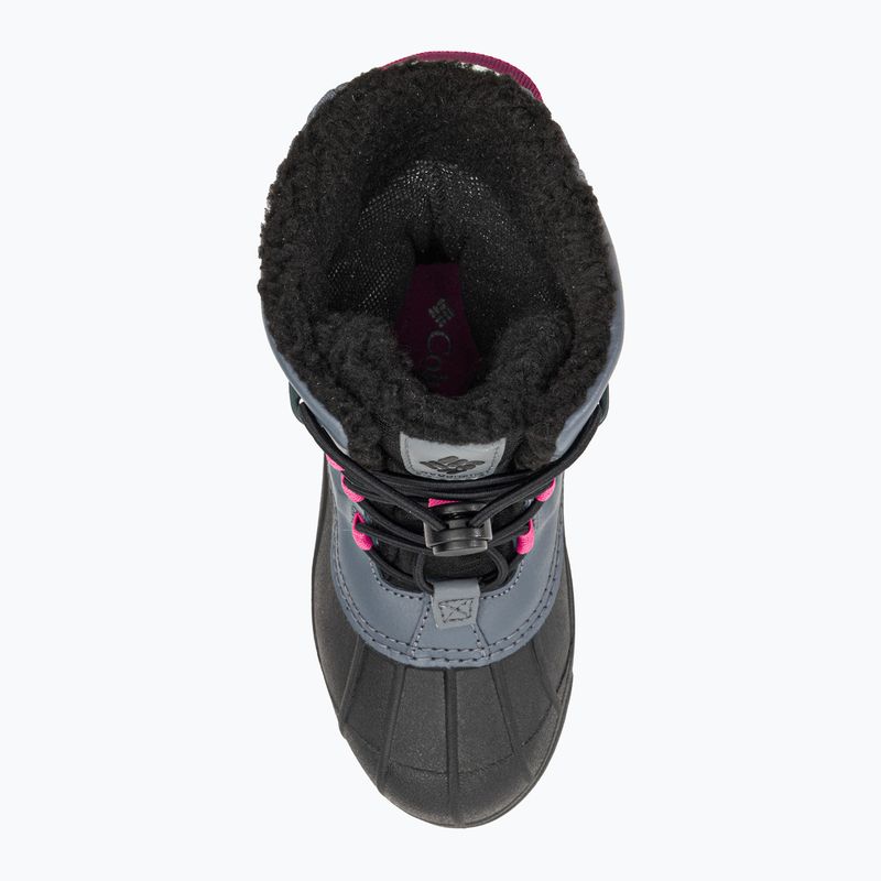 Columbia Bugaboot Celsius Detské snehové topánky graphite/wild fuchsia 6