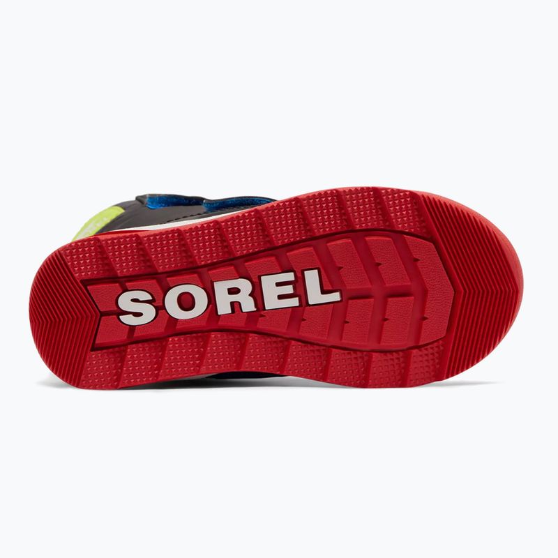 Detské trekové topánky Sorel Whitney II Strap Wp jet/poppy red 12