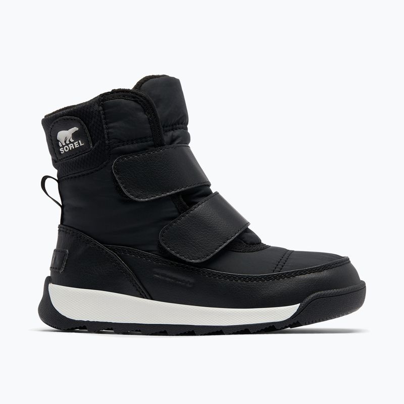 Sorel Whitney II Strap WP juniorské snehové topánky black/sea salt 7