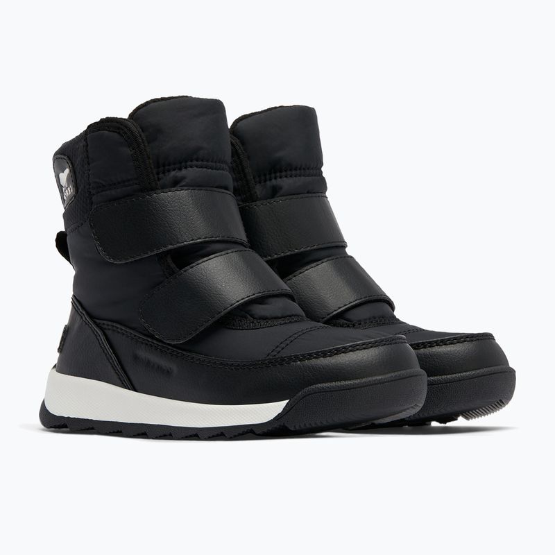 Sorel Whitney II Strap WP juniorské snehové topánky black/sea salt 9