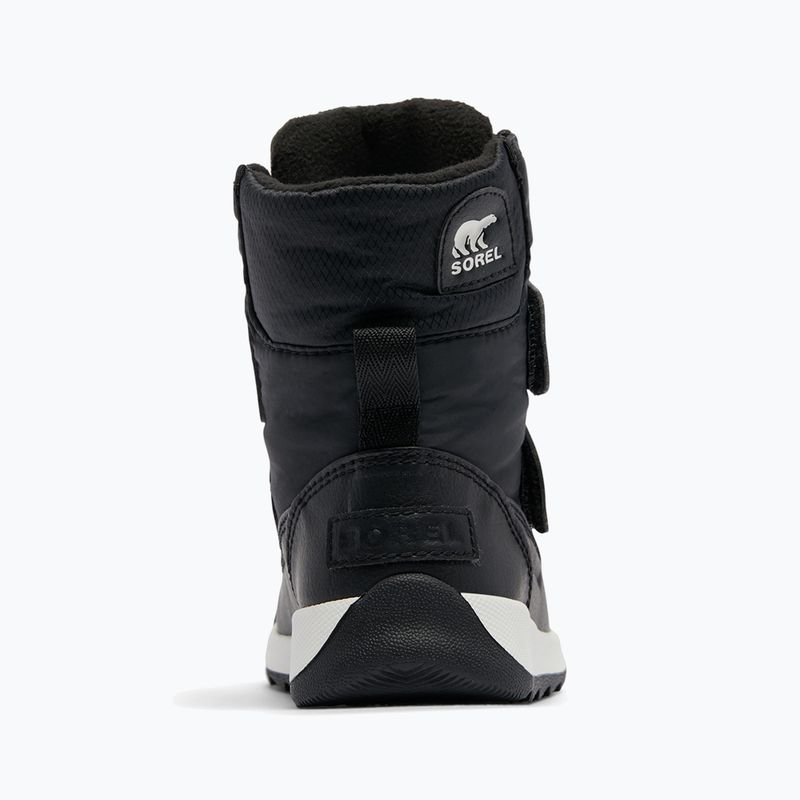 Sorel Whitney II Strap WP juniorské snehové topánky black/sea salt 10