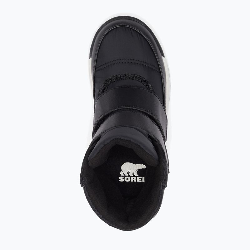 Sorel Whitney II Strap WP juniorské snehové topánky black/sea salt 11