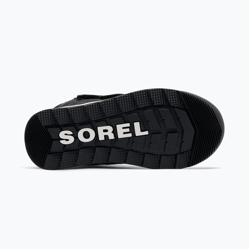 Sorel Whitney II Strap WP juniorské snehové topánky black/sea salt 12