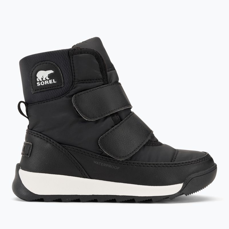 Sorel Whitney II Strap WP juniorské snehové topánky black/sea salt 2