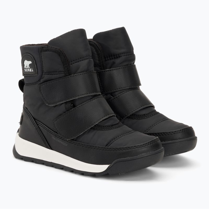 Sorel Whitney II Strap WP juniorské snehové topánky black/sea salt 4