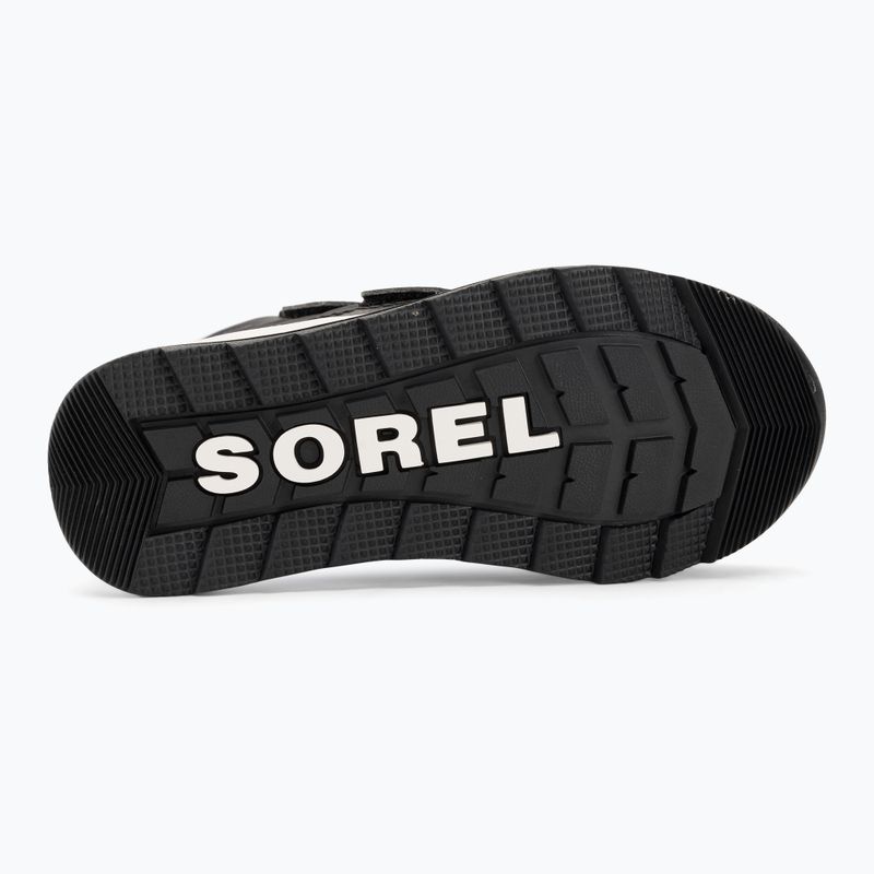 Sorel Whitney II Strap WP juniorské snehové topánky black/sea salt 5