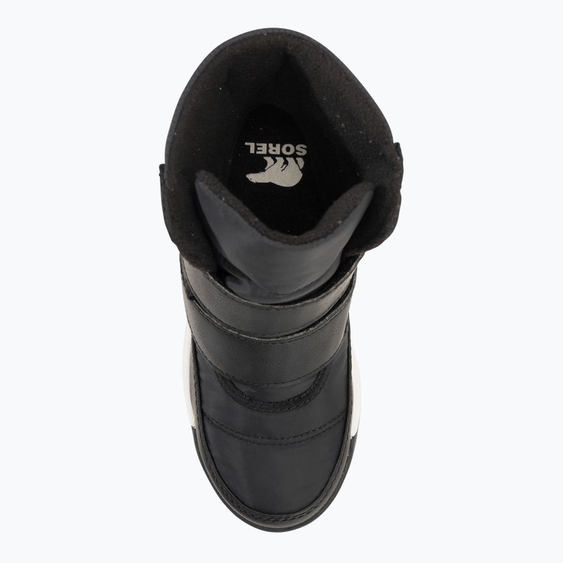 Sorel Whitney II Strap WP juniorské snehové topánky black/sea salt 6