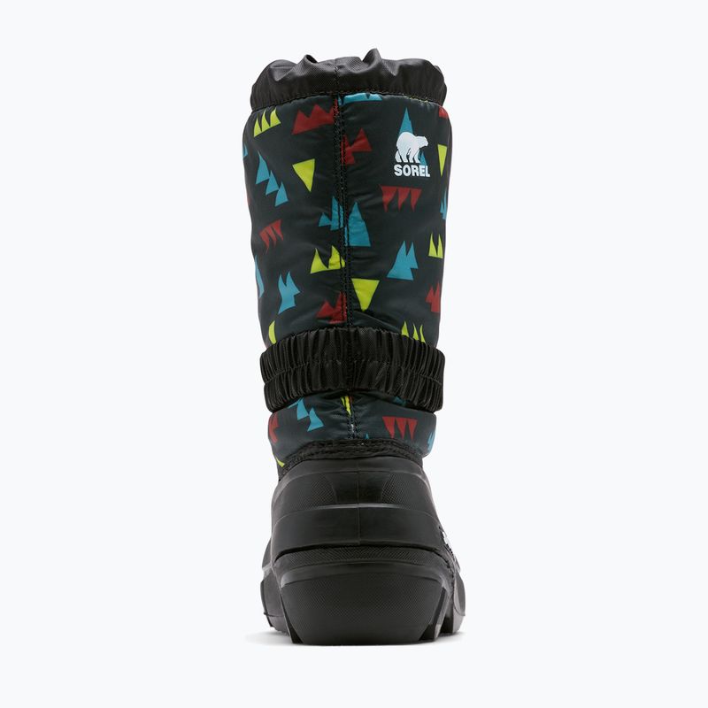Detské snehule Sorel Flurry Print Boys black/black 4