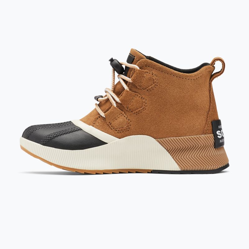 Sorel Ona Classic Suede camel brown/sea salt junior snow boots 8