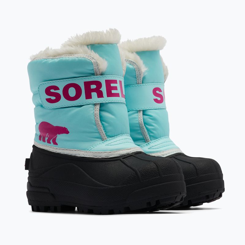 Sorel Snow Commander junior snehové topánky ocean surf/cactus pink 9