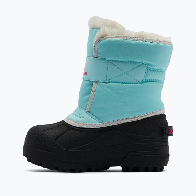 Detské snehové topánky Sorel Snow Commander ocean surf/cactus pink 9