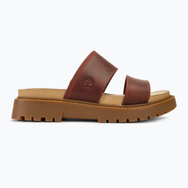 Timberland Clairemont Way dámske žabky dark red full grain 2