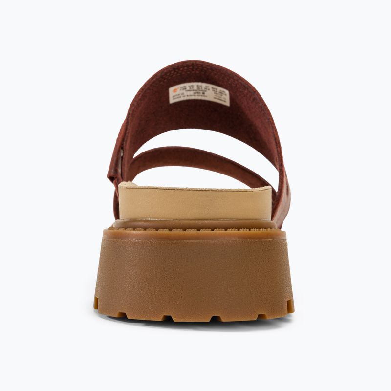 Timberland Clairemont Way dámske žabky dark red full grain 6