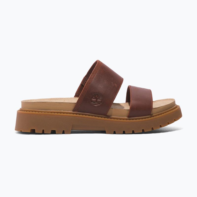 Timberland Clairemont Way dámske žabky dark red full grain 9