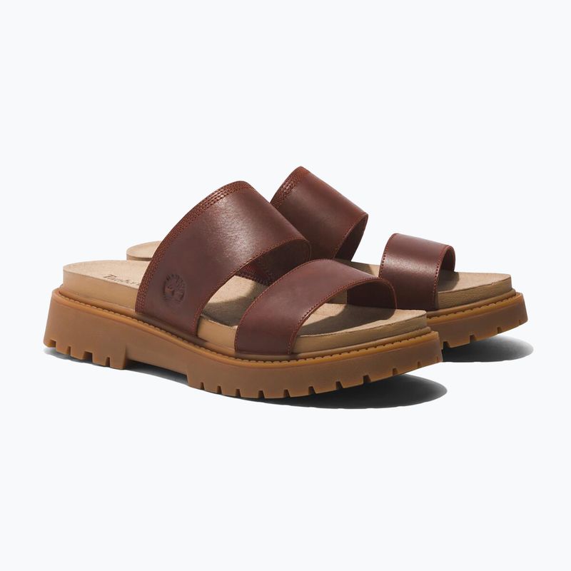 Timberland Clairemont Way dámske žabky dark red full grain 11
