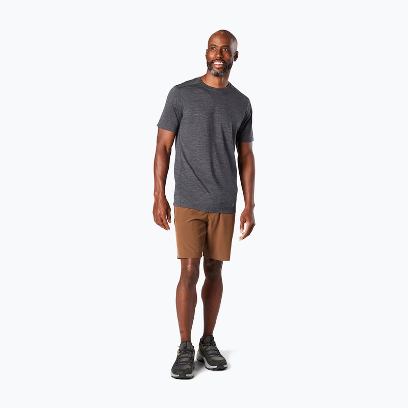 Pánske tričko Smartwool Merino Tee dark grey 00744 trekkingové tričko 2