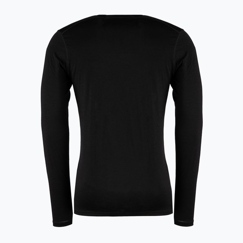 Pánska termoaktívna mikina Smartwool Merino 150 Baselayer Boxed black 2