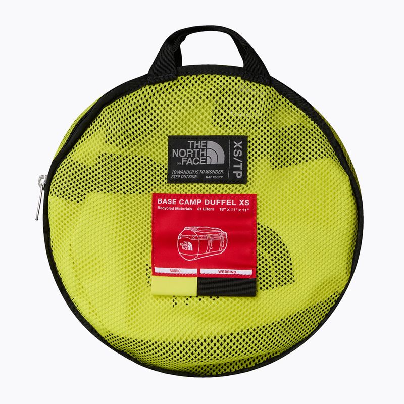 Cestovná taška The North Face Base Camp Duffel XS 31 l sulphur spring green/tnf black 3