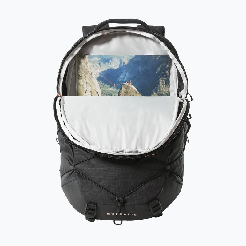 Dámsky turistický batoh The North Face Borealis 27 l black heather/burnt coral metallic 4