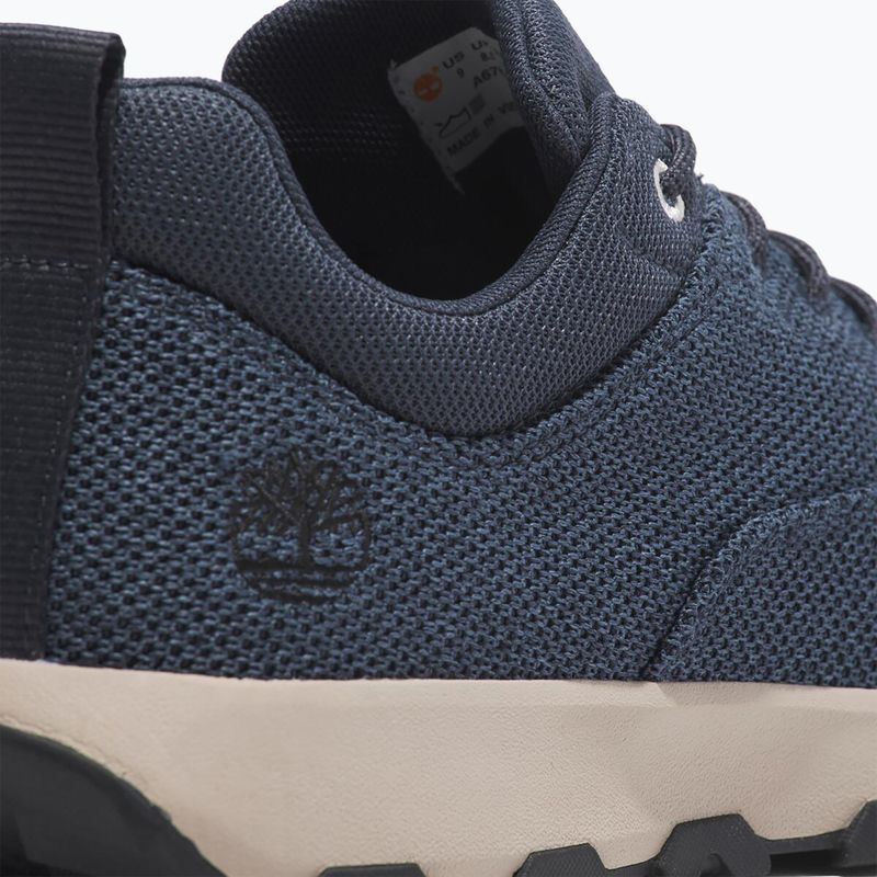 Pánske Timberland Winsor Park Low Lace tmavo modrá pletená obuv 8