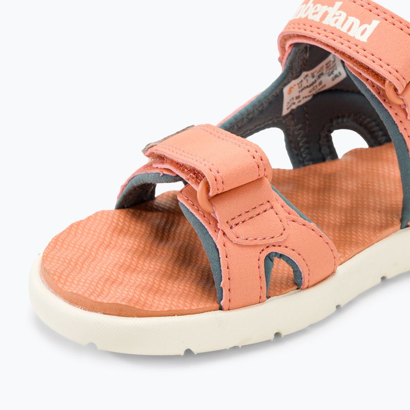 Timberland Perkins Row 2 Strap svetlo oranžové juniorské sandále 7
