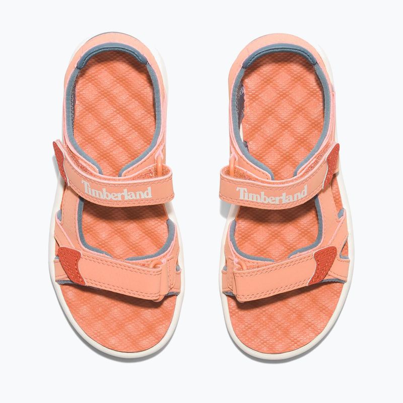 Timberland Perkins Row 2 Strap svetlo oranžové juniorské sandále 11