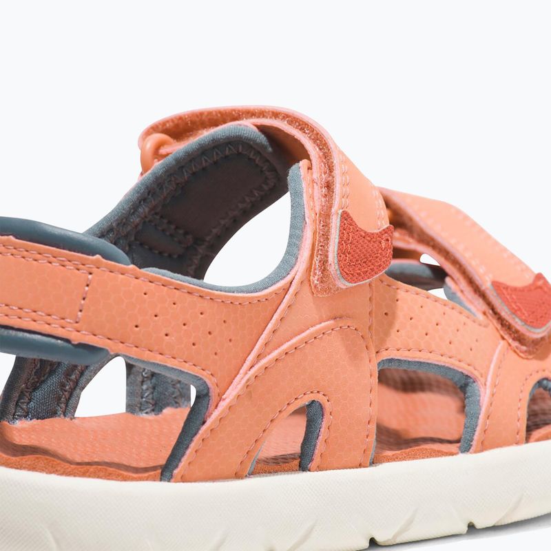 Timberland Perkins Row 2 Strap svetlo oranžové juniorské sandále 13