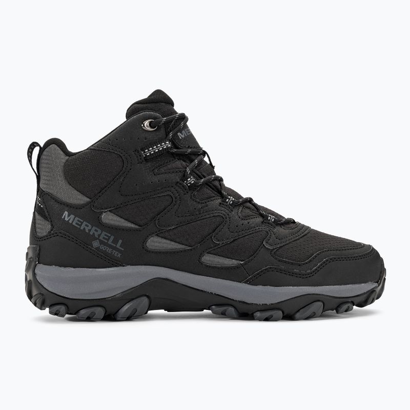 Pánske turistické topánky Merrell West Rim Sport Mid GTX black 2