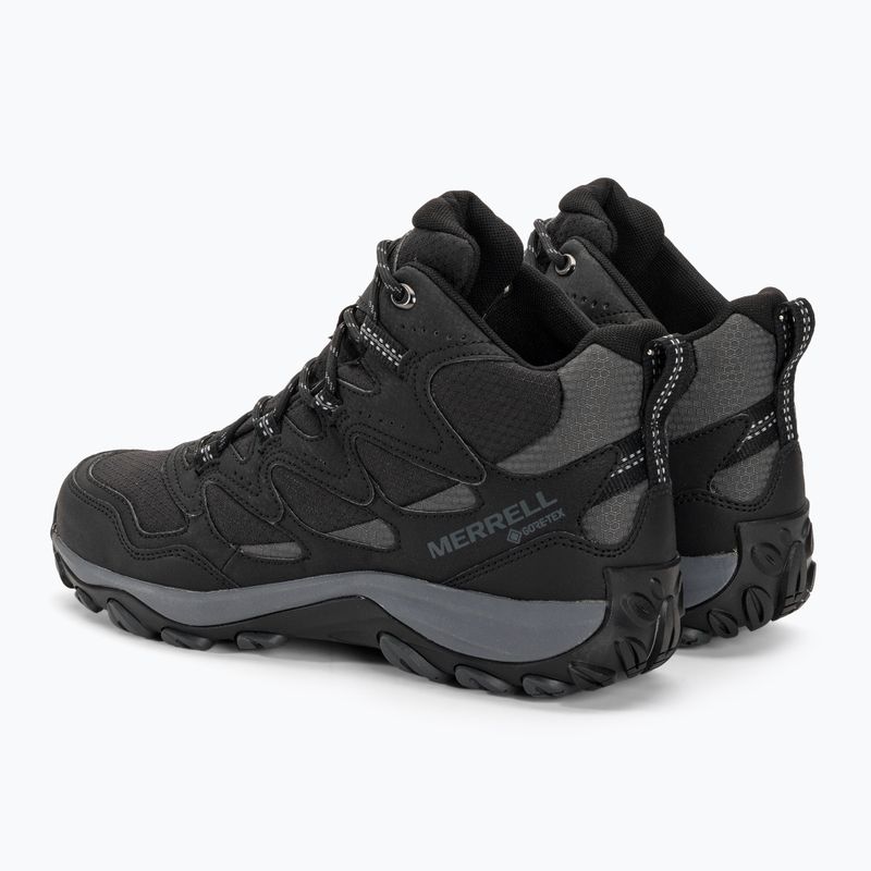 Pánske turistické topánky Merrell West Rim Sport Mid GTX black 3