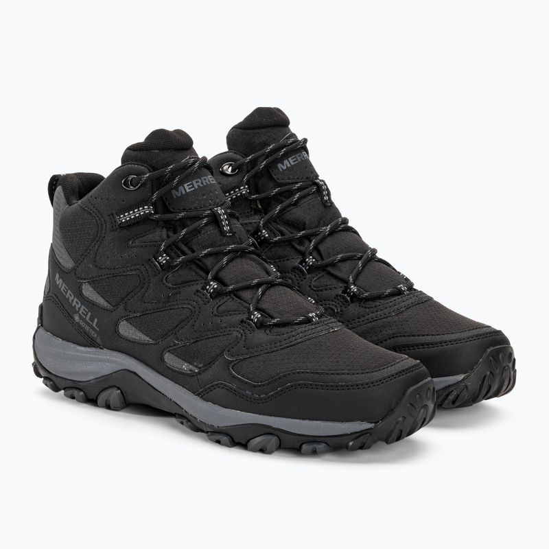 Pánske turistické topánky Merrell West Rim Sport Mid GTX black 4