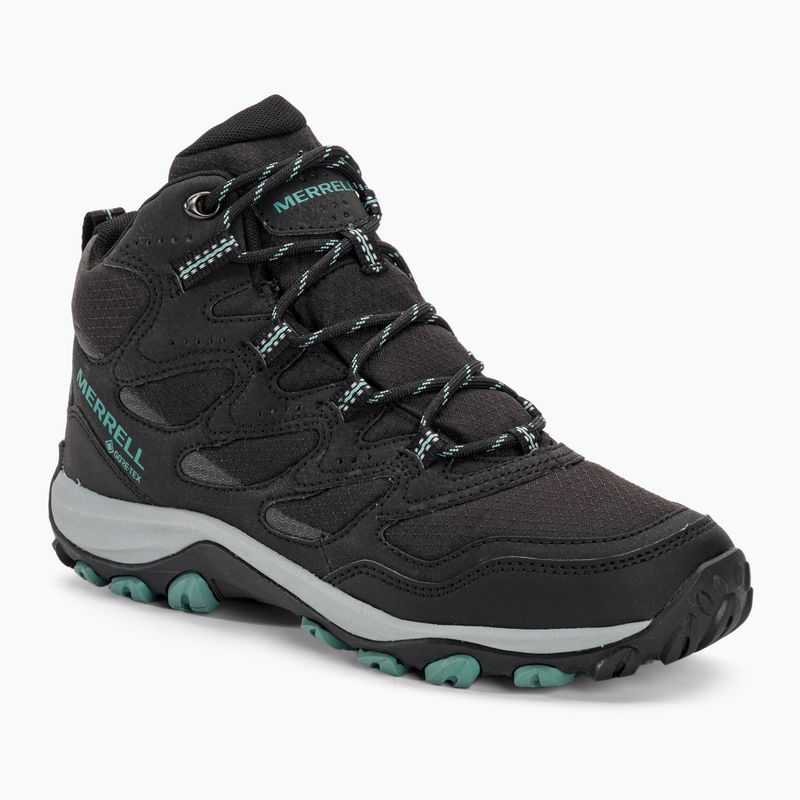 Dámske turistické topánky Merrell West Rim Sport Mid GTX black