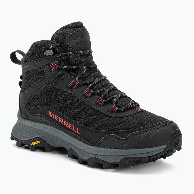 Pánske turistické topánky Merrell Moab Speed Thermo Spike Mid WP black