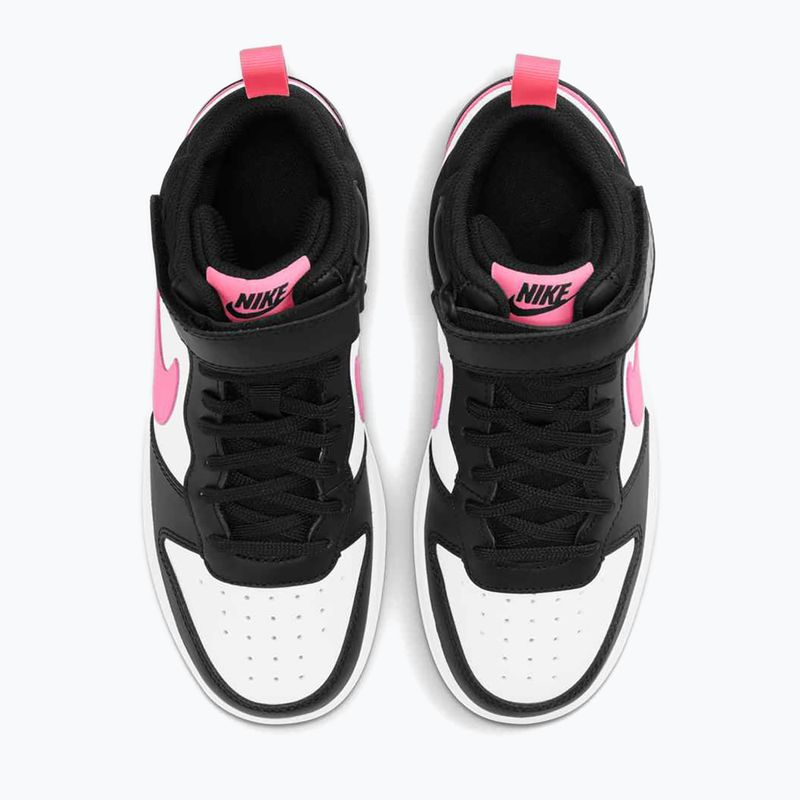 Detské topánky Nike Court Borough Mid 2 black/sunset pulse/white 10