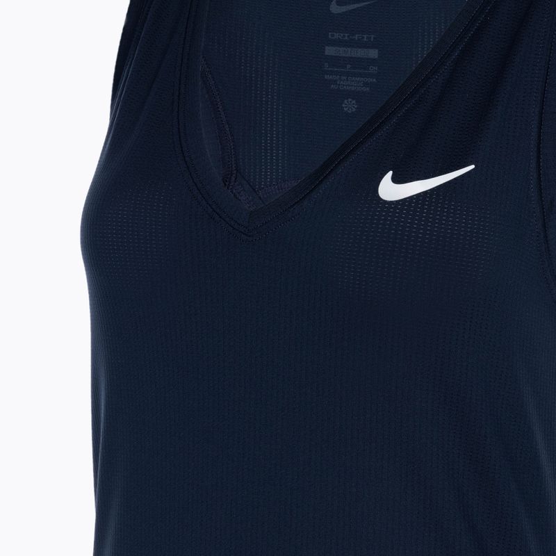 Dámske tenisové tielko Nike Court Dri-Fit Victory Tank obsidiánová/biela/biela 3
