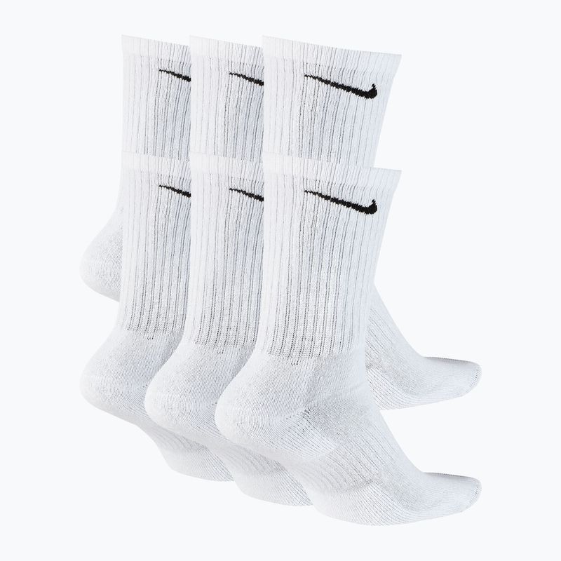 Ponožky Nike Everyday Cushioned 6 párov white/black