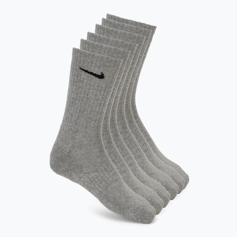 Ponožky Nike Everyday Cushioned 6 párov carbon heather/black