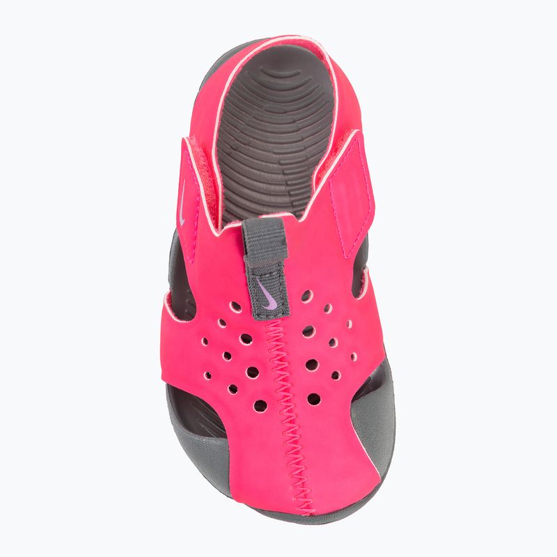 Detské sandále Nike Sunray Protect 2 hyper pink/smoke grey/fuchsia glow 5