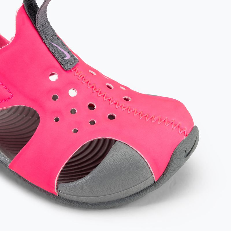 Detské sandále Nike Sunray Protect 2 hyper pink/smoke grey/fuchsia glow 7