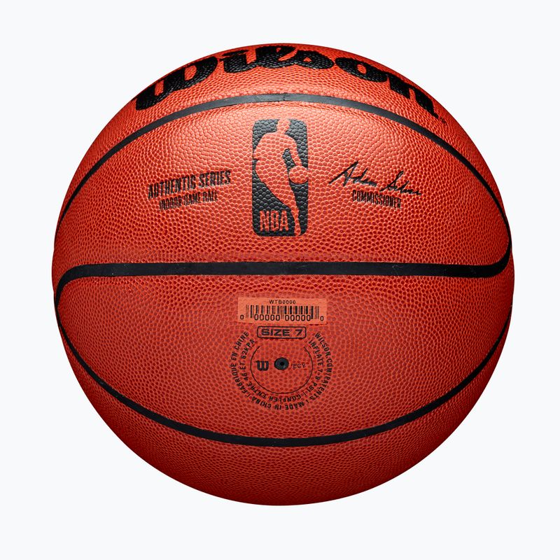 Basketbalová lopta Wilson NBA Authentic Indoor orange veľkosť  7 6