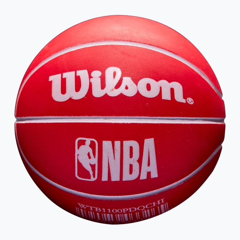 Lopta Super Mini Wilson NBA Dribbler Chicago Bulls red 2